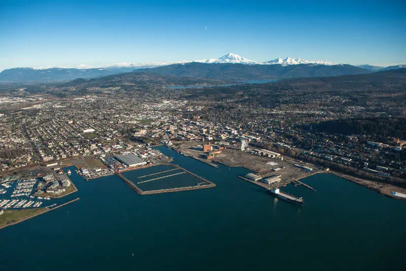 Aerial View Of Bellinghamc Washington