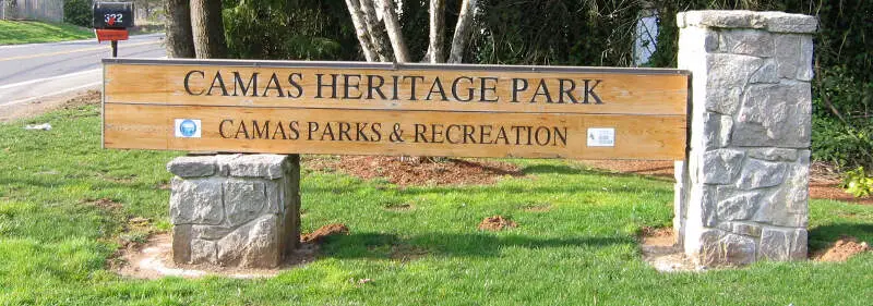 Us Wa Camas Heritage Park Main Sign Tar