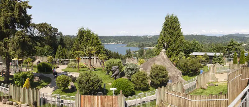 Lake Sammamish From Cougar Mountain Zoo Panorama