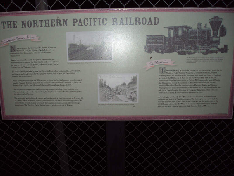 Kalama Railroad History On Railroad Bridge