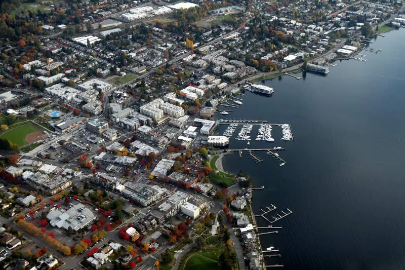 Aerial Kirkland Washington November