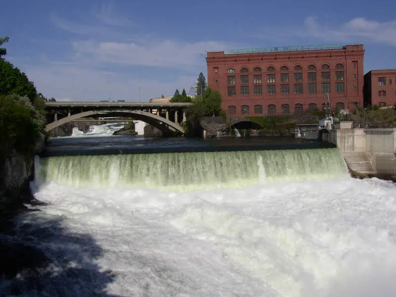 Monroe Street Dam On Spokane River