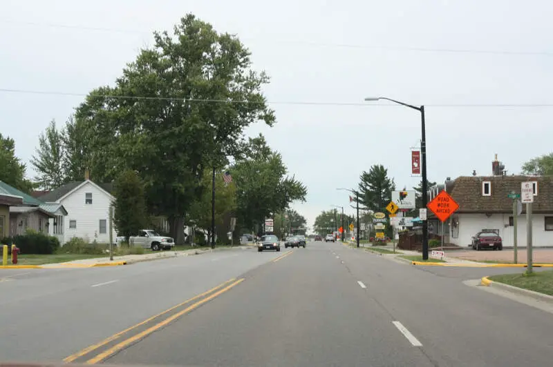 Abbotsford Wisconsin Downtown Looking South Wis