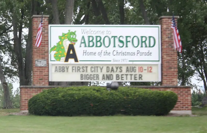 Abbotsford Wisconsin Welcome Sign