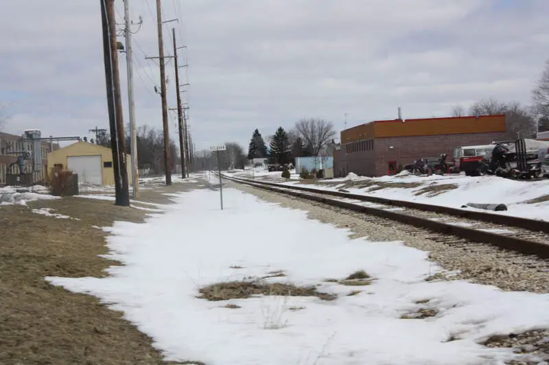 Delavan Wisconsin Railroad Sign