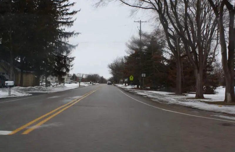 Downtown Dousman Wisconsin County Z Looking West