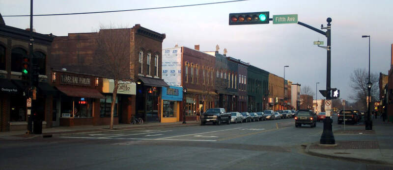 Eau Claire Wisconsin Water Street Looking East