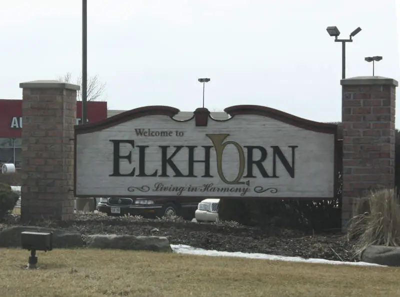 Elkhorn Wisconsin Welcome Sign