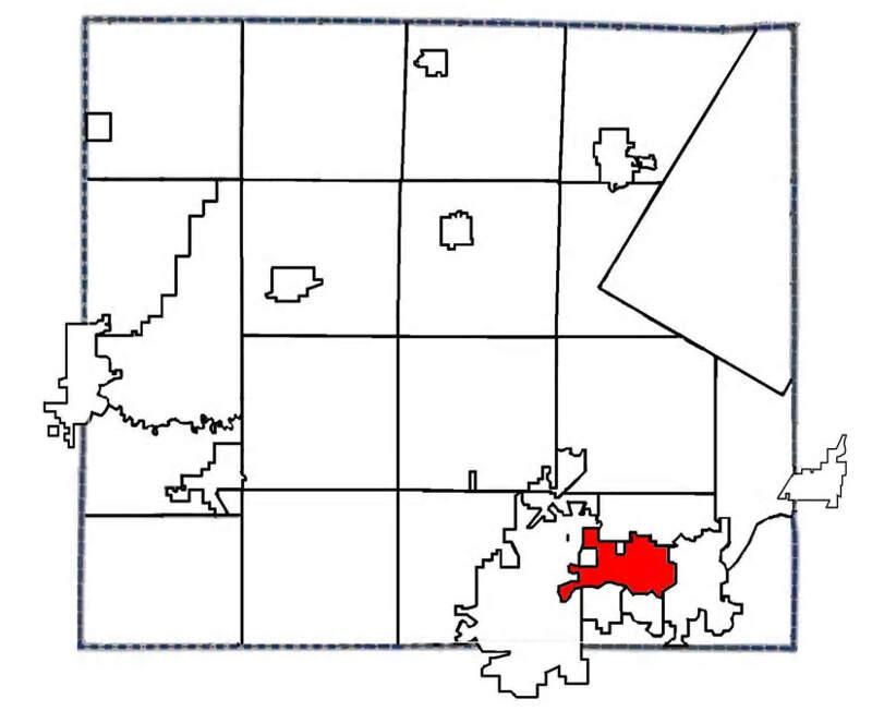 Outagamiecountywisconsinmunicipalboundarieswithvillageoflittlechutehighlighted