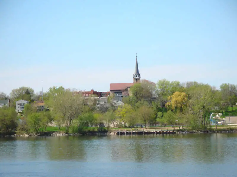 Saint John Catholic Church And Island Parkc Little Chutec Wisconsin May