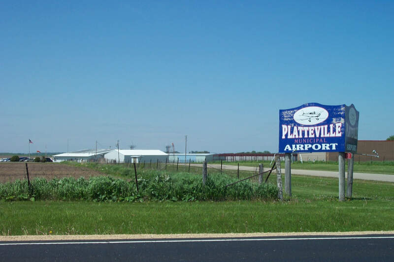 Platteville Municipal Airport Entrance