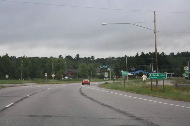 Rhineland Wisconsin Sign Us Looking East