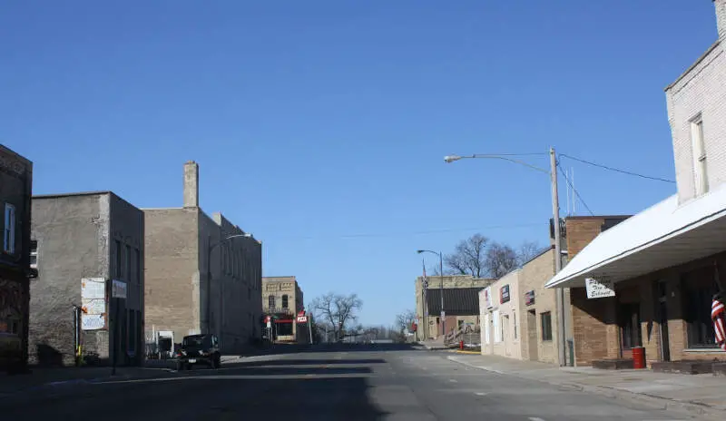 Ripon Wisconsin Downtown Looking West Wis