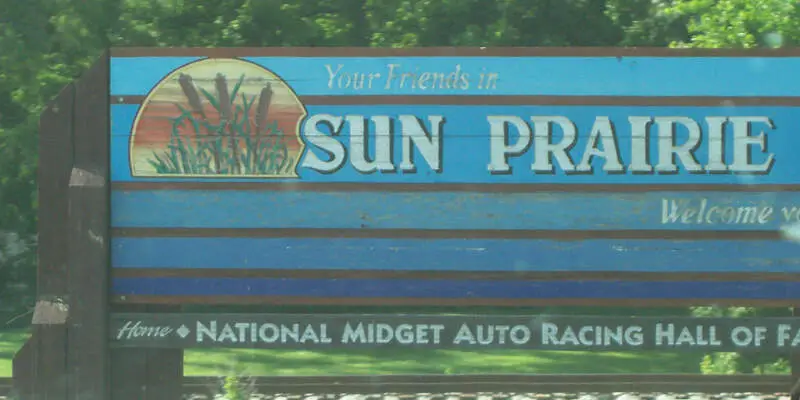 Sunprairiewisconsinsign