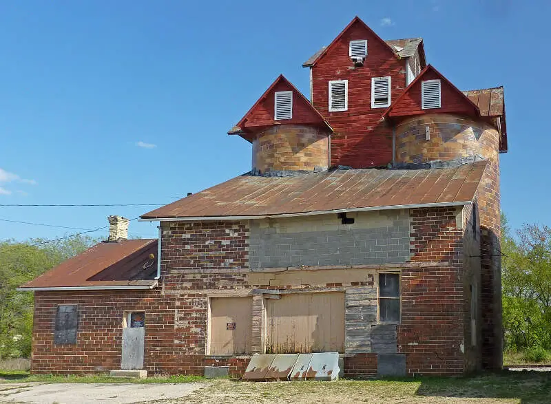 Chase Grain Elevator Sun Prairiec Wisconsin