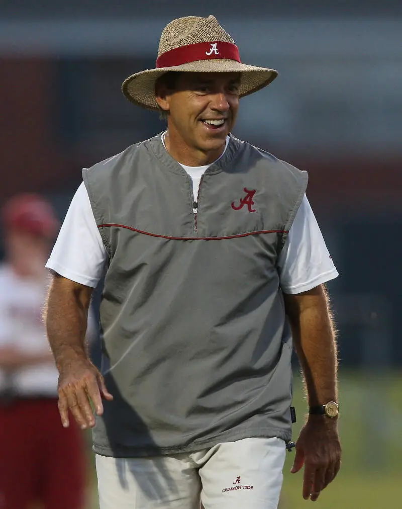 Nick Saban  Practice