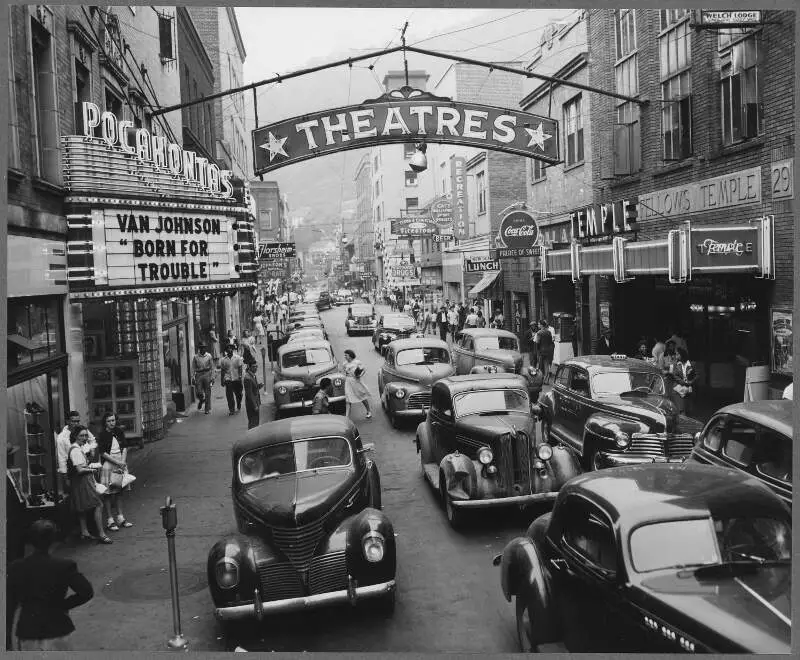 Saturday Afternoon Street Scene