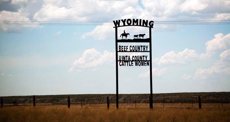 Us Wy   Lyman   Sign   Road Trip   The West   Rocky Mountains   Beef