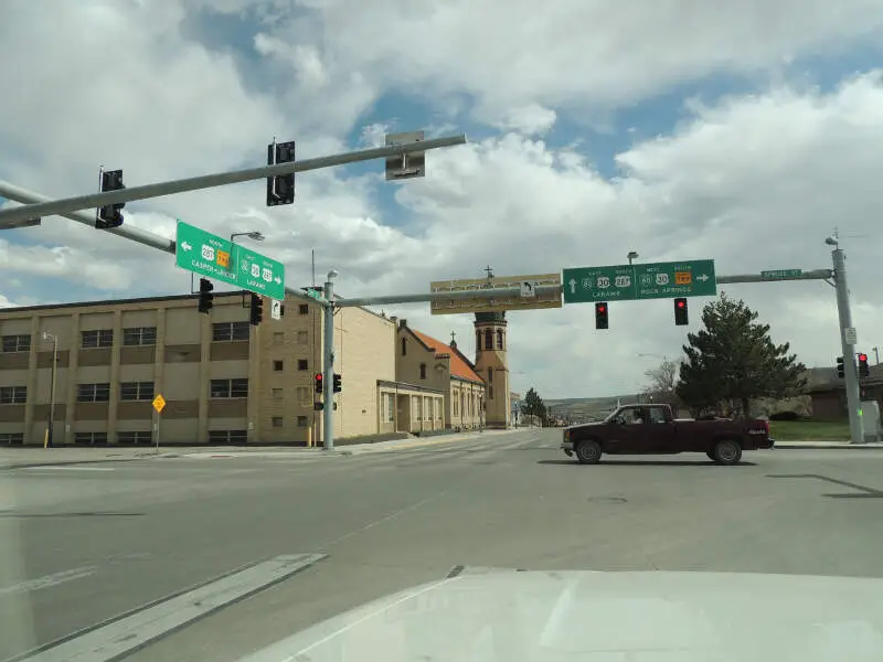 Street Scene Rawlins Wyoming