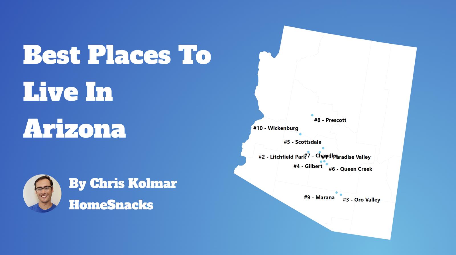 Best Places To Live In Arizona Map