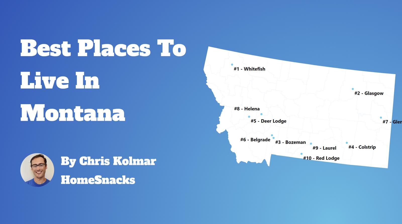 Best Places To Live In Montana Map