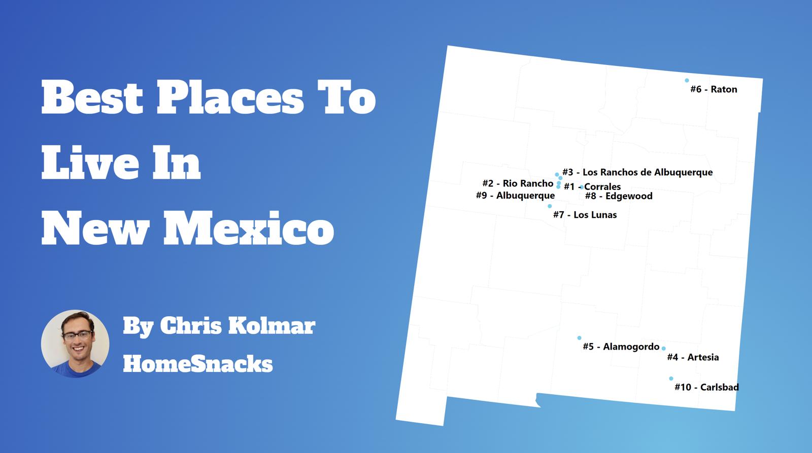 Best Places To Live In New Mexico Map