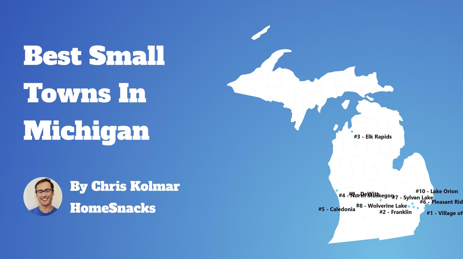 Best Small Towns To Live In Michigan Map