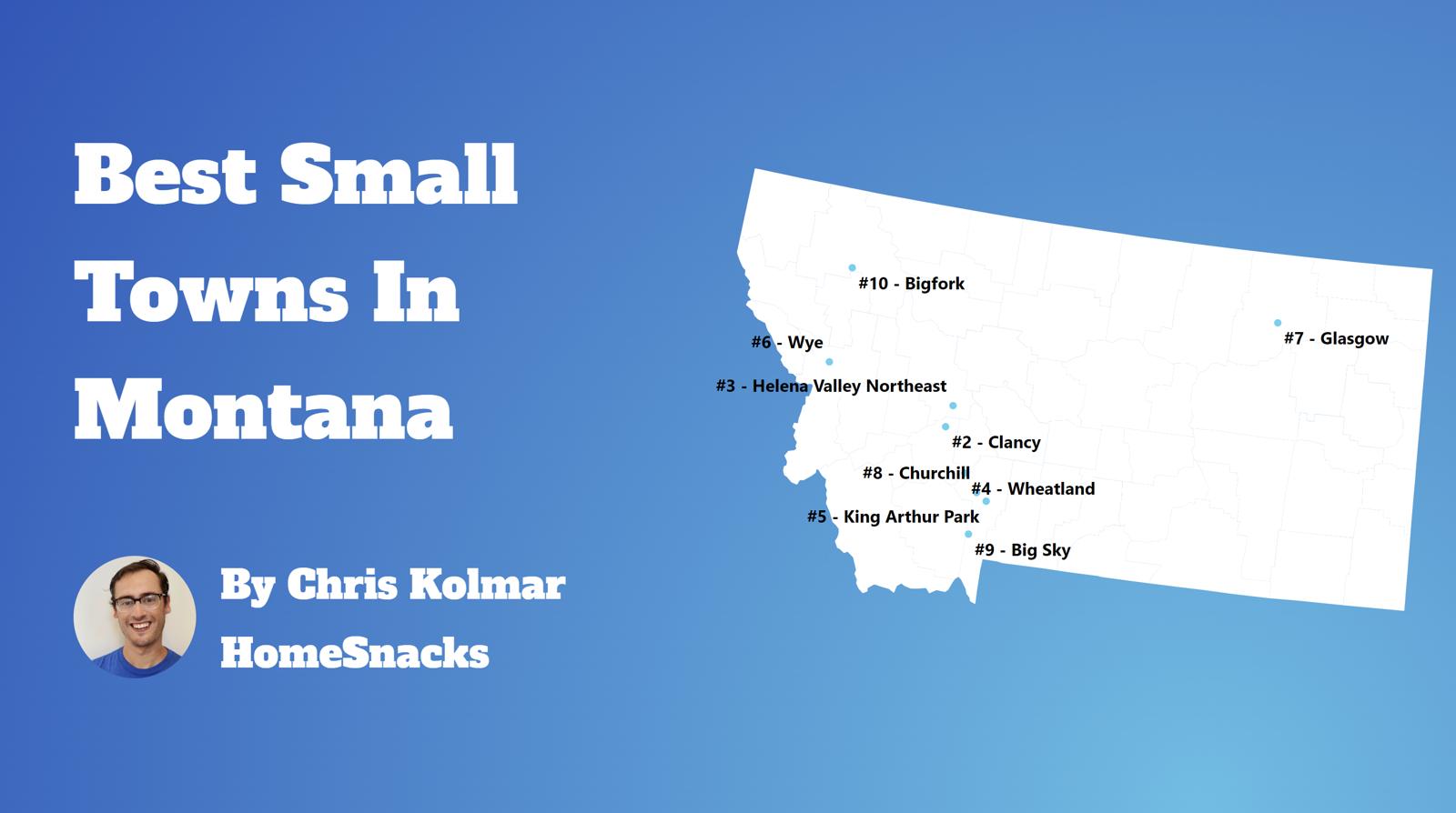 Best Small Towns To Live In Montana Map