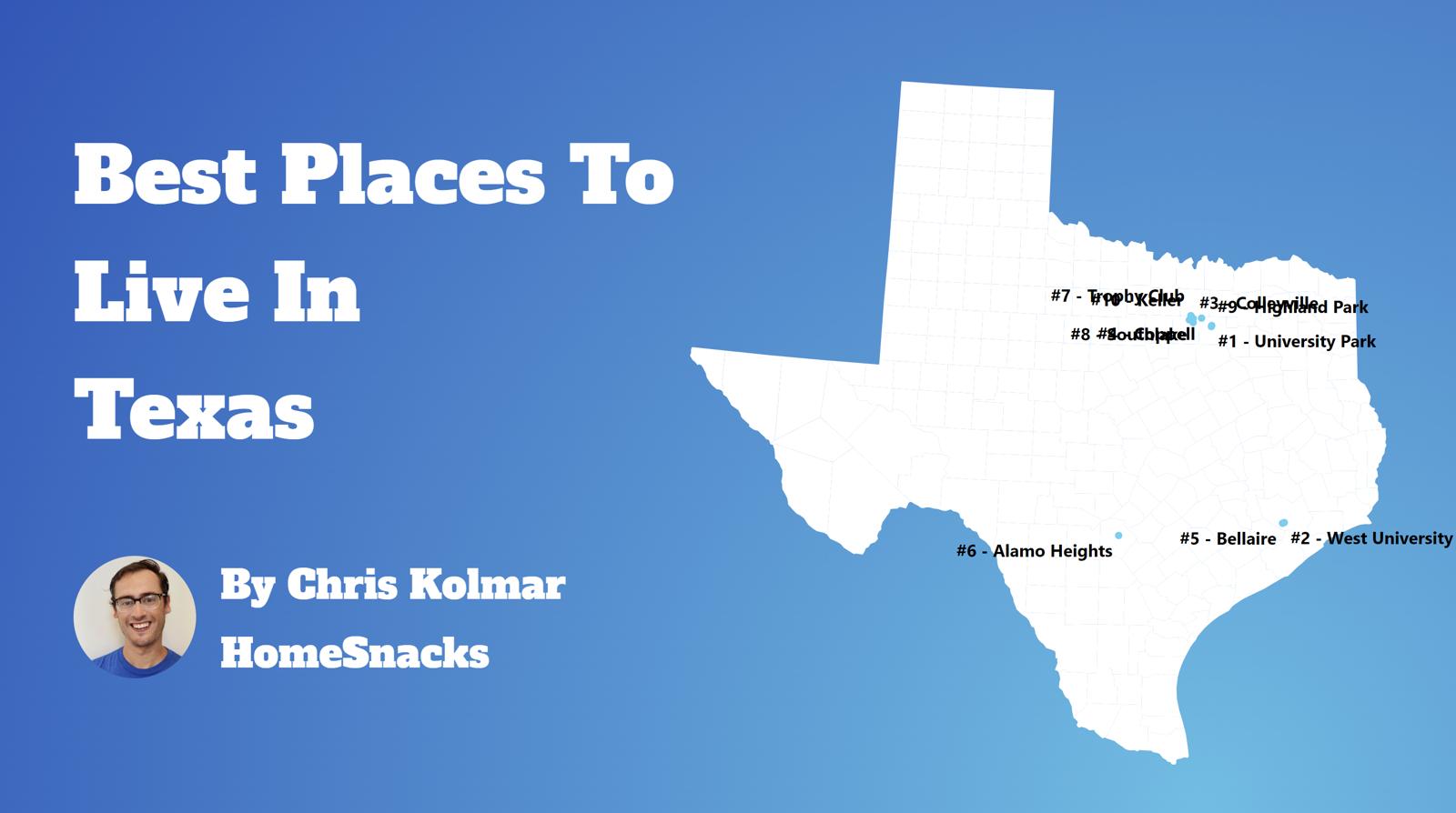 Best Places To Live In Texas Map