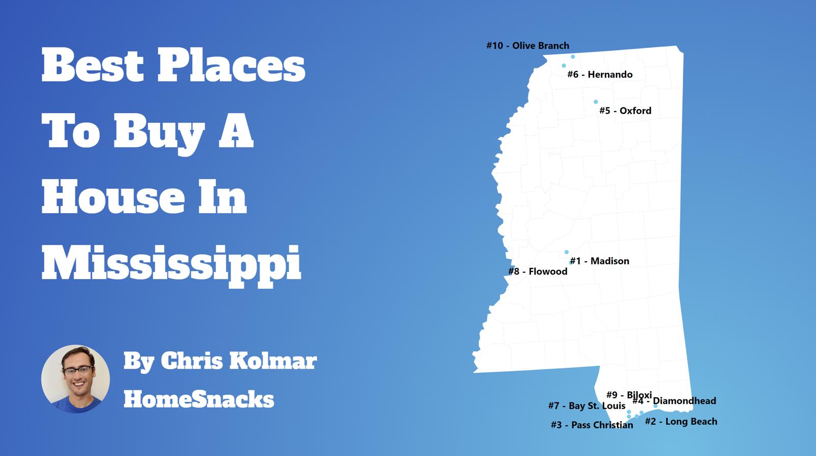Best Places To Buy A House In Mississippi Map