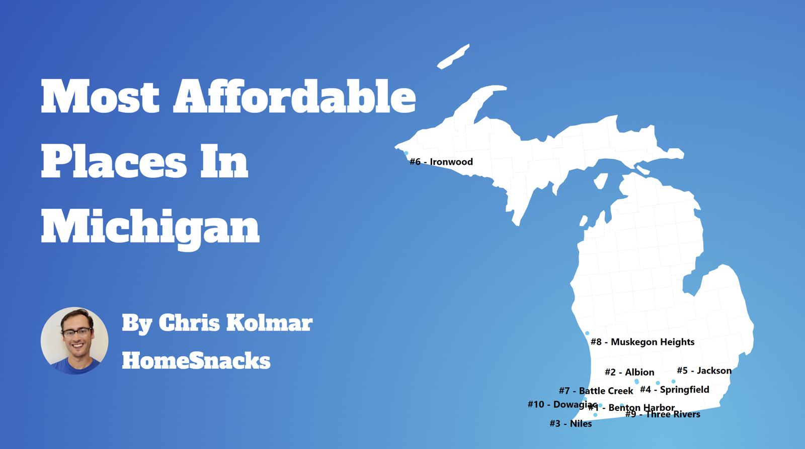 Most Affordable Cities In Michigan Map