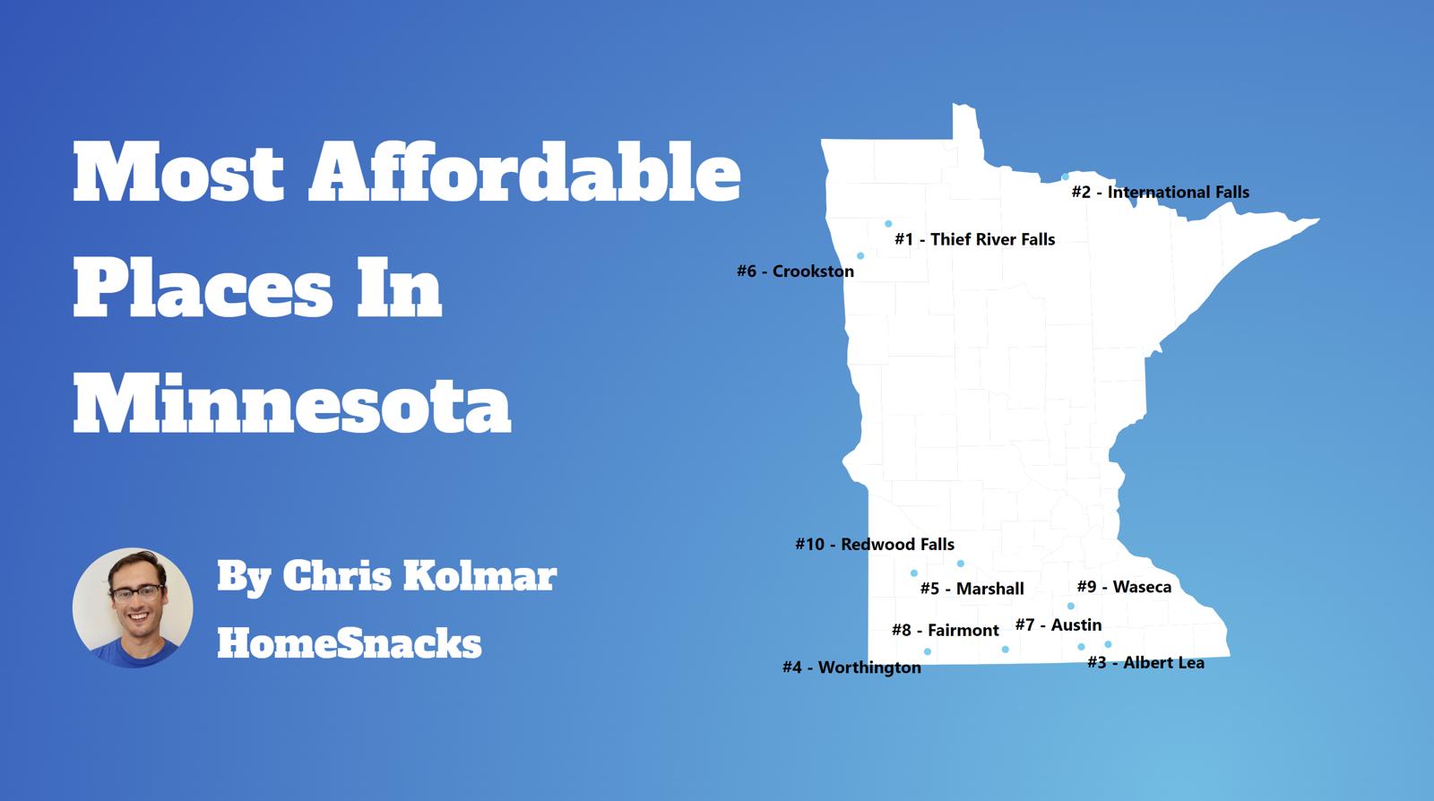 Most Affordable Cities In Minnesota Map