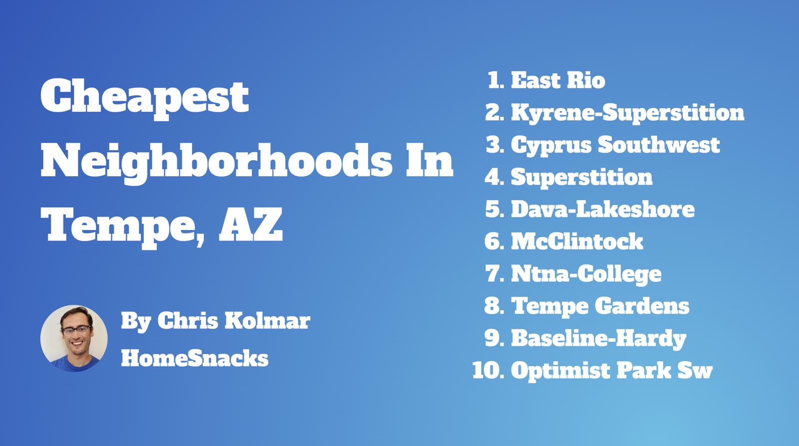 10 Cheapest Tempe, AZ Neighborhoods To Live In [2024] HomeSnacks
