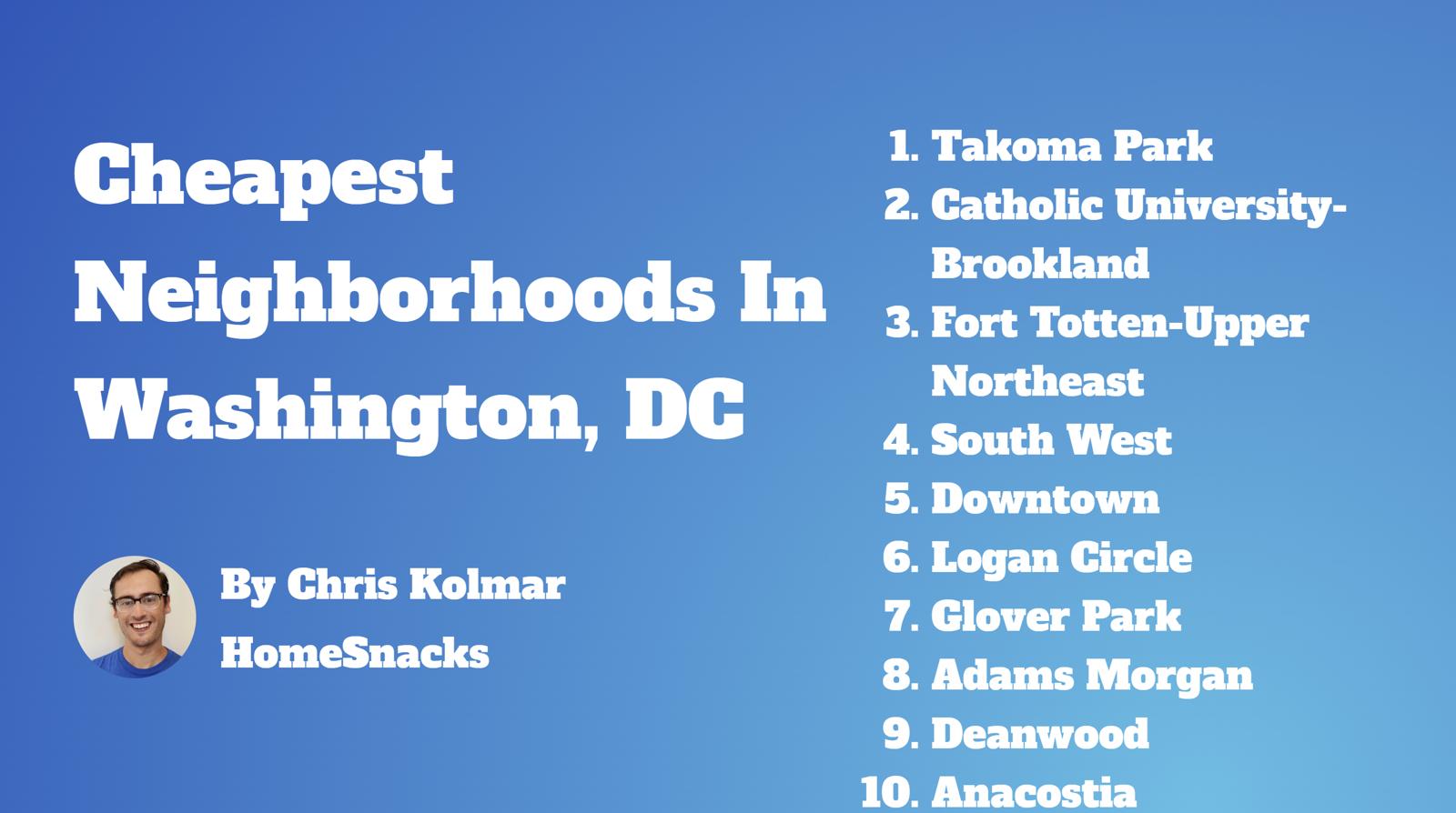 10 Cheapest Washington, DC Neighborhoods To Live In [2024] HomeSnacks