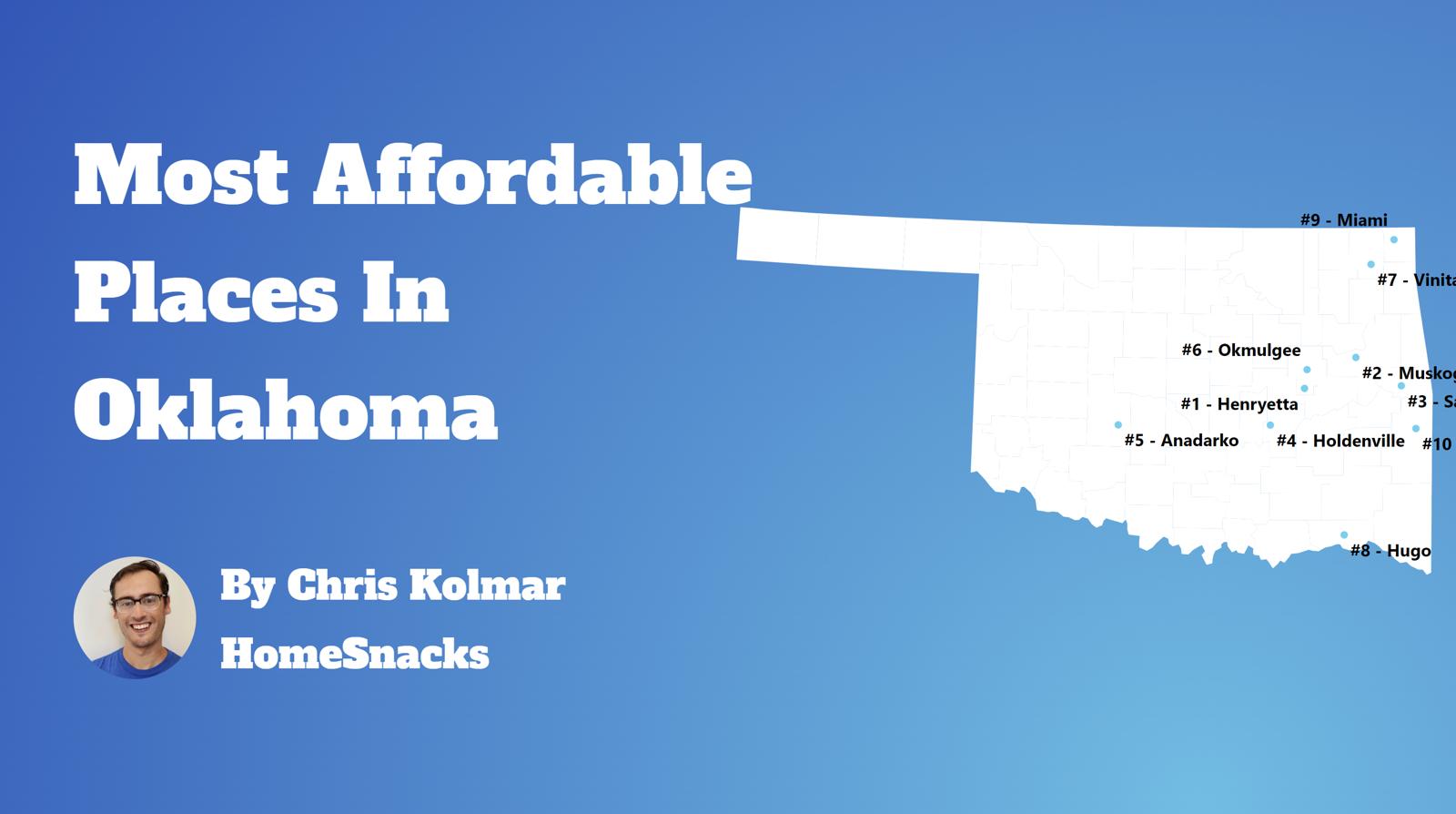 Most Affordable Cities In Oklahoma Map