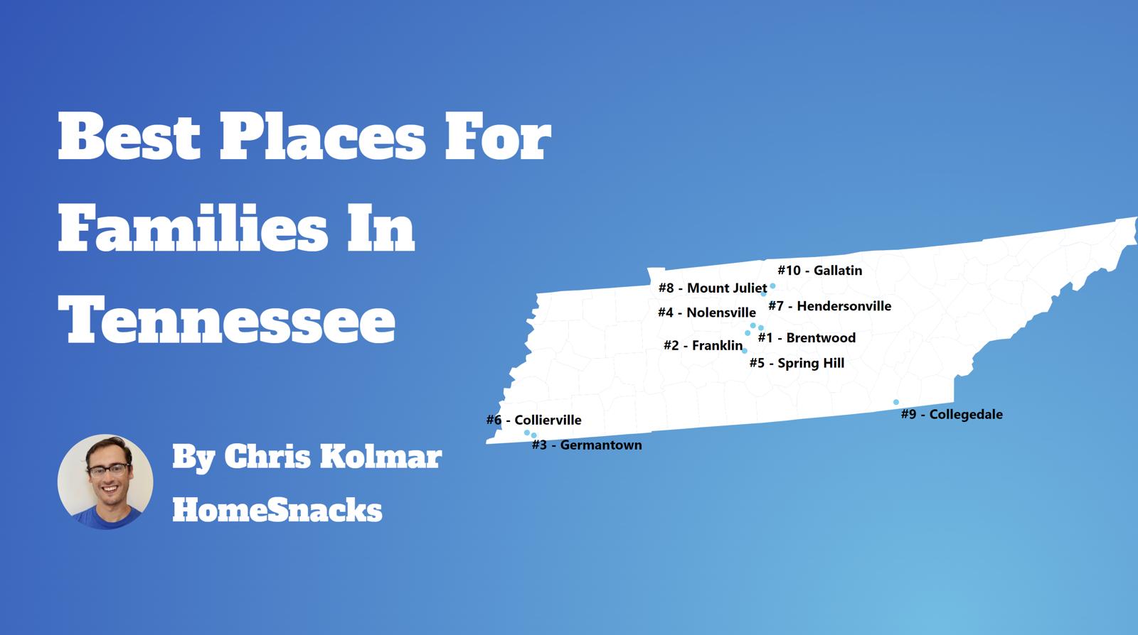 Best Cities For Families In Tennessee Map