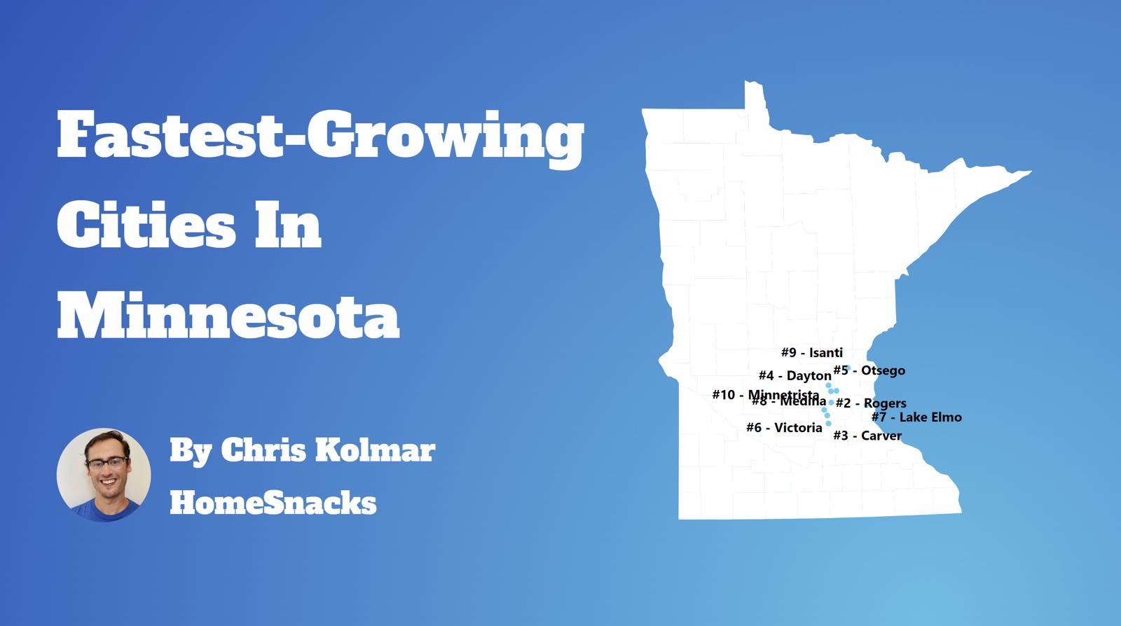 Fastest Growing Cities In Minnesota Map