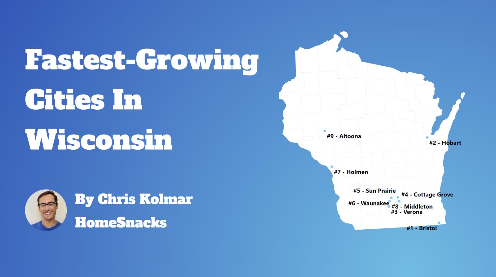 Fastest Growing Cities In Wisconsin Map
