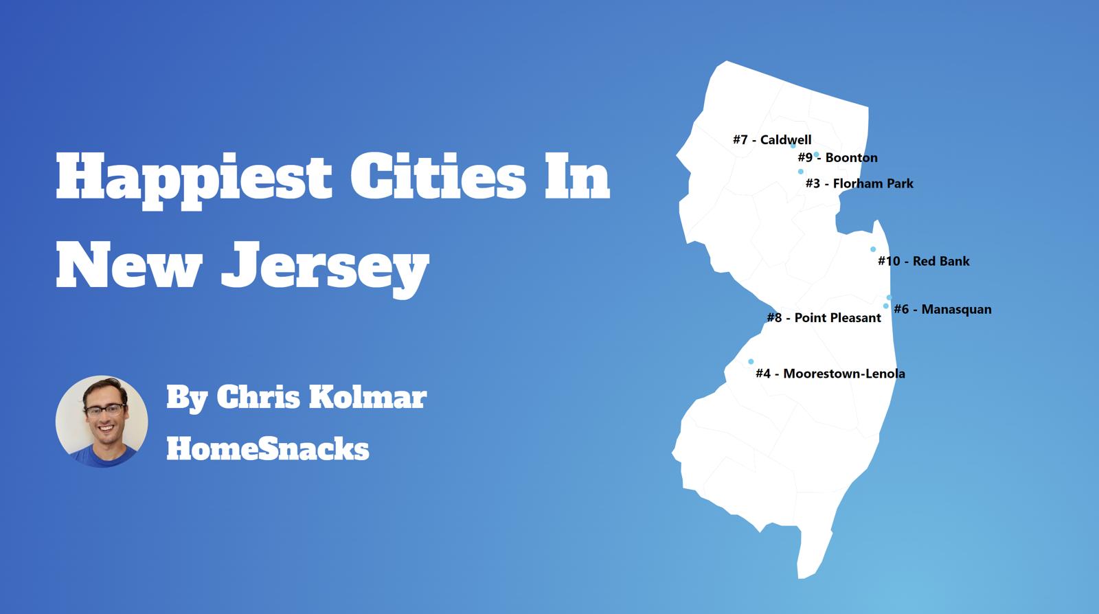 Happiest Cities In New Jersey Map
