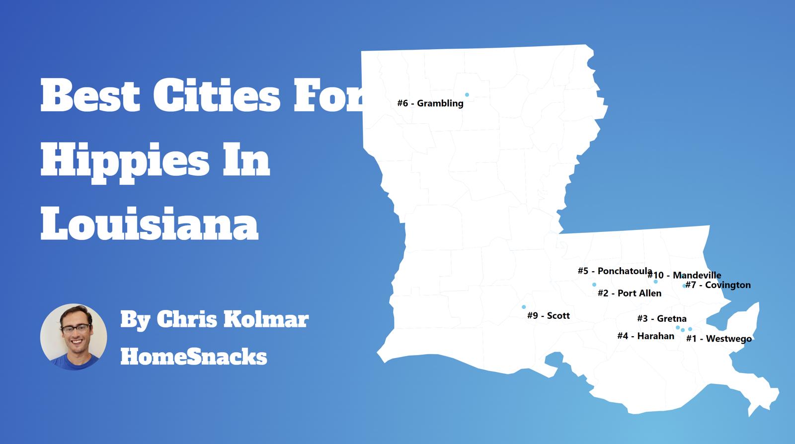 Best Places For Hippies In Louisiana Map