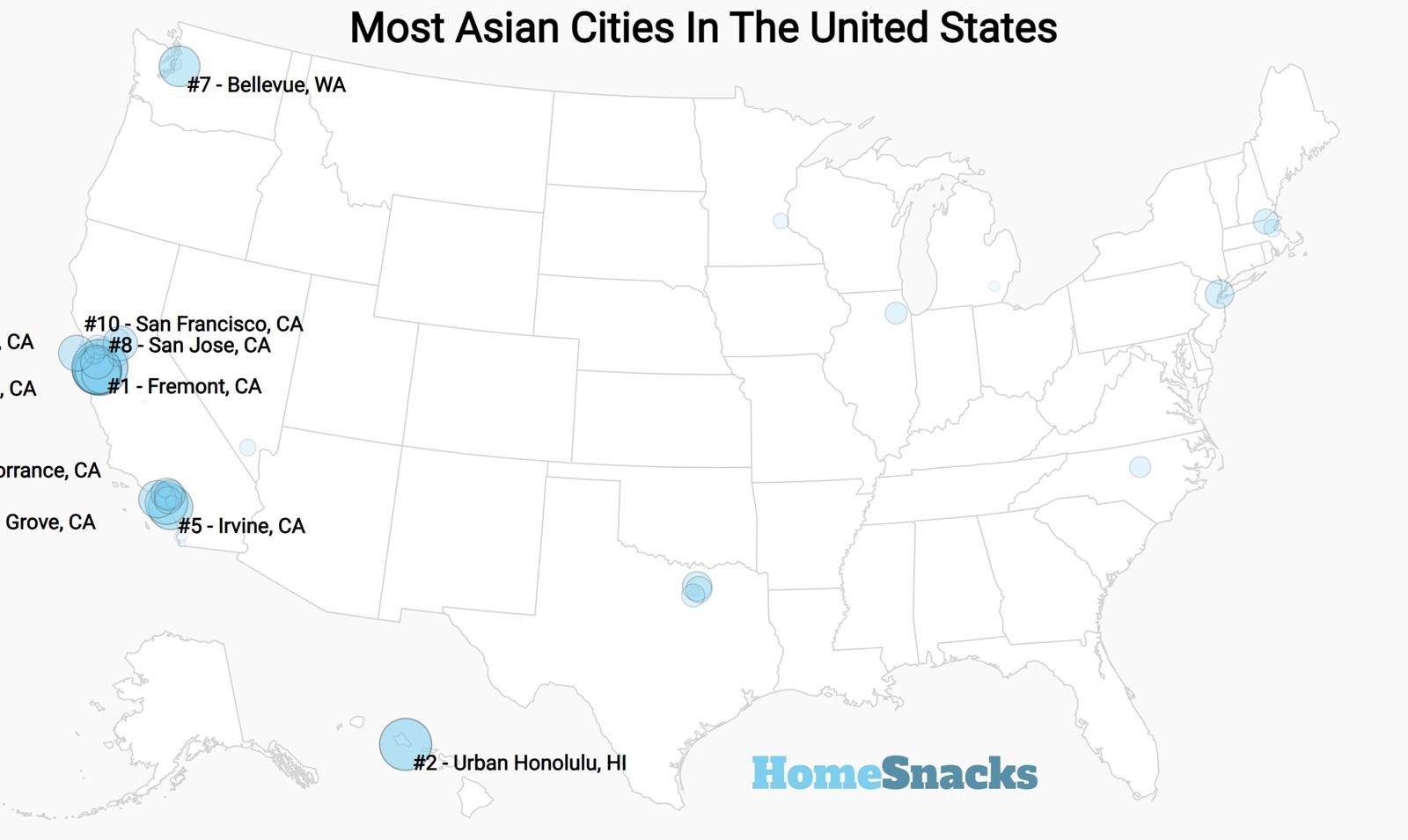 Most Asian Cities In The United States [2024] HomeSnacks