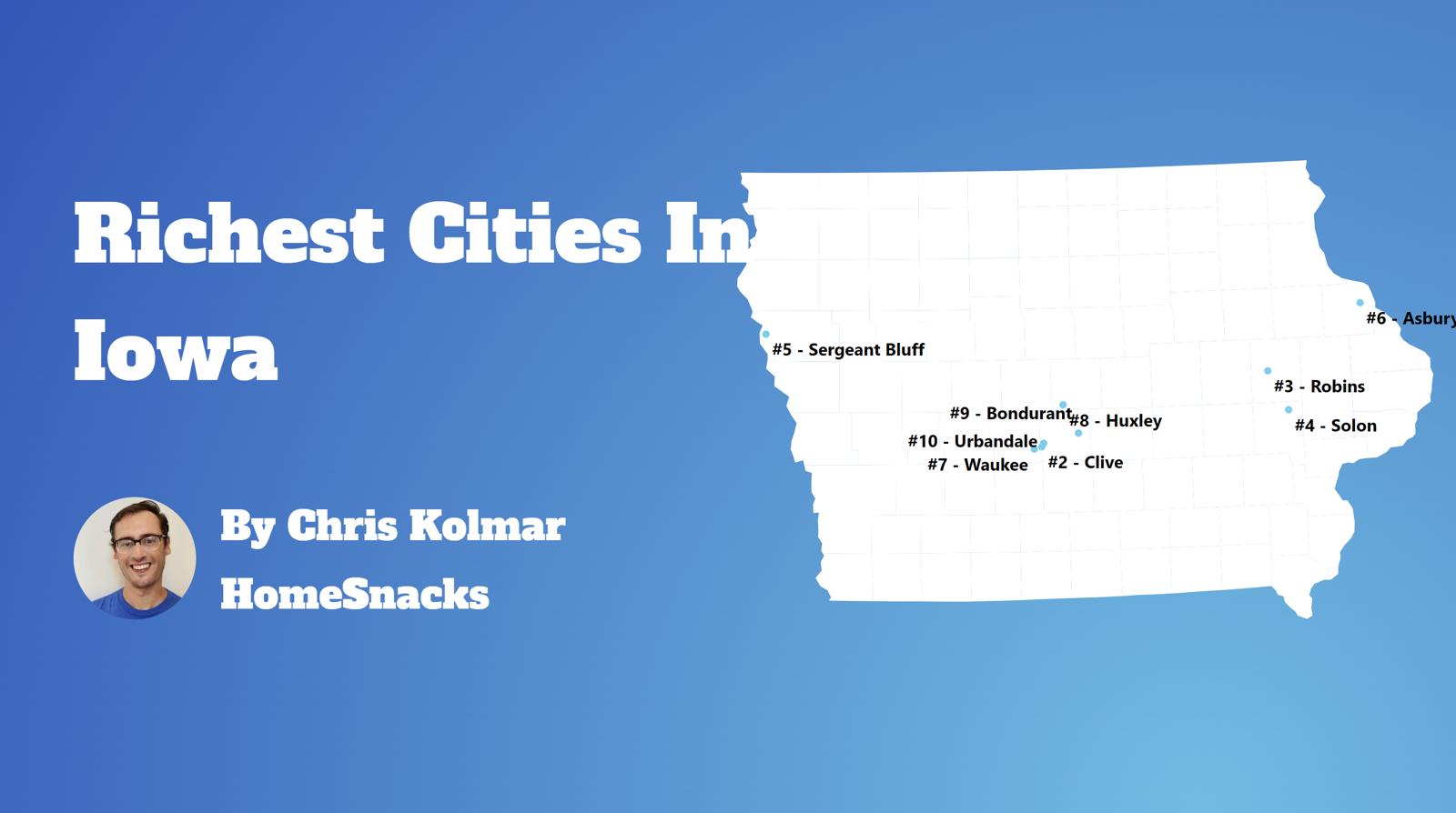 Richest Cities In Iowa Map