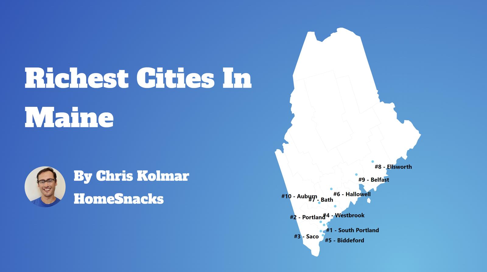 Richest Cities In Maine Map