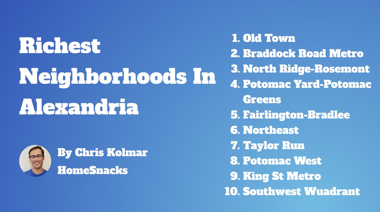 5 Richest Neighborhoods In Alexandria, VA [2024] HomeSnacks