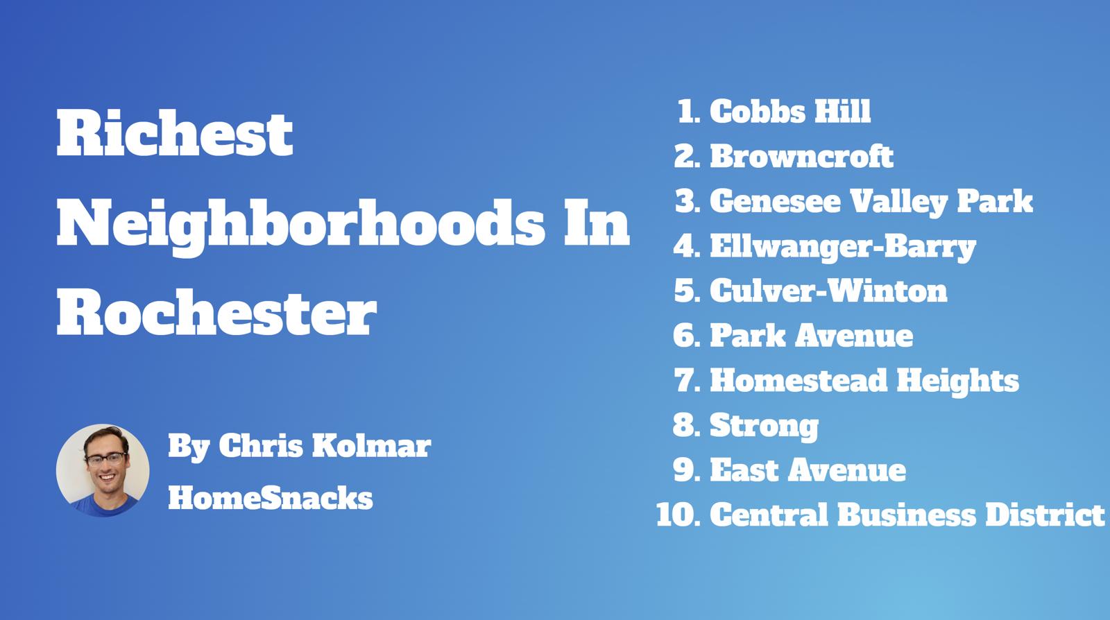 10 Richest Neighborhoods In Rochester, NY [2024] HomeSnacks