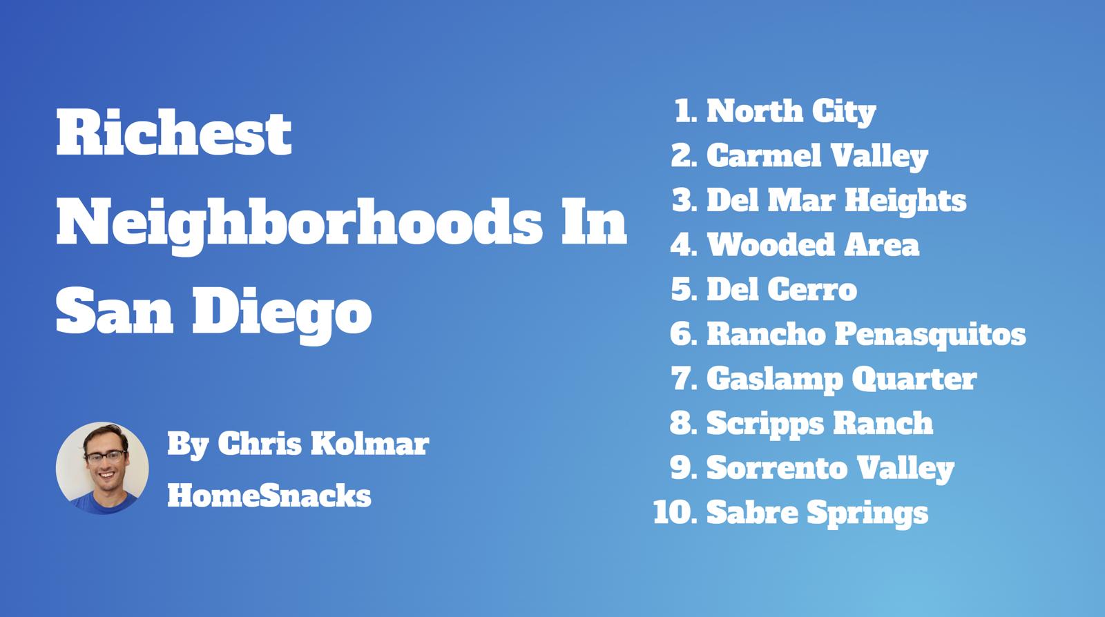 10 Richest Neighborhoods In San Diego, CA [2025] | HomeSnacks
