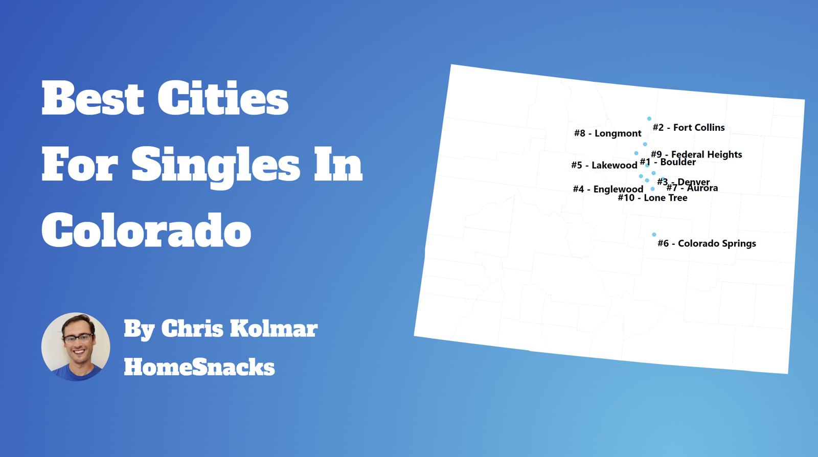 Best Cities For Singles In Colorado Map