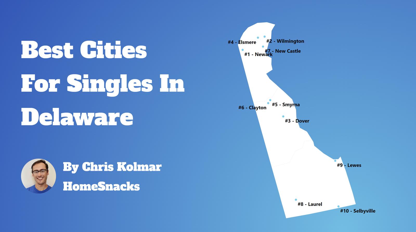Best Cities For Singles In Delaware Map