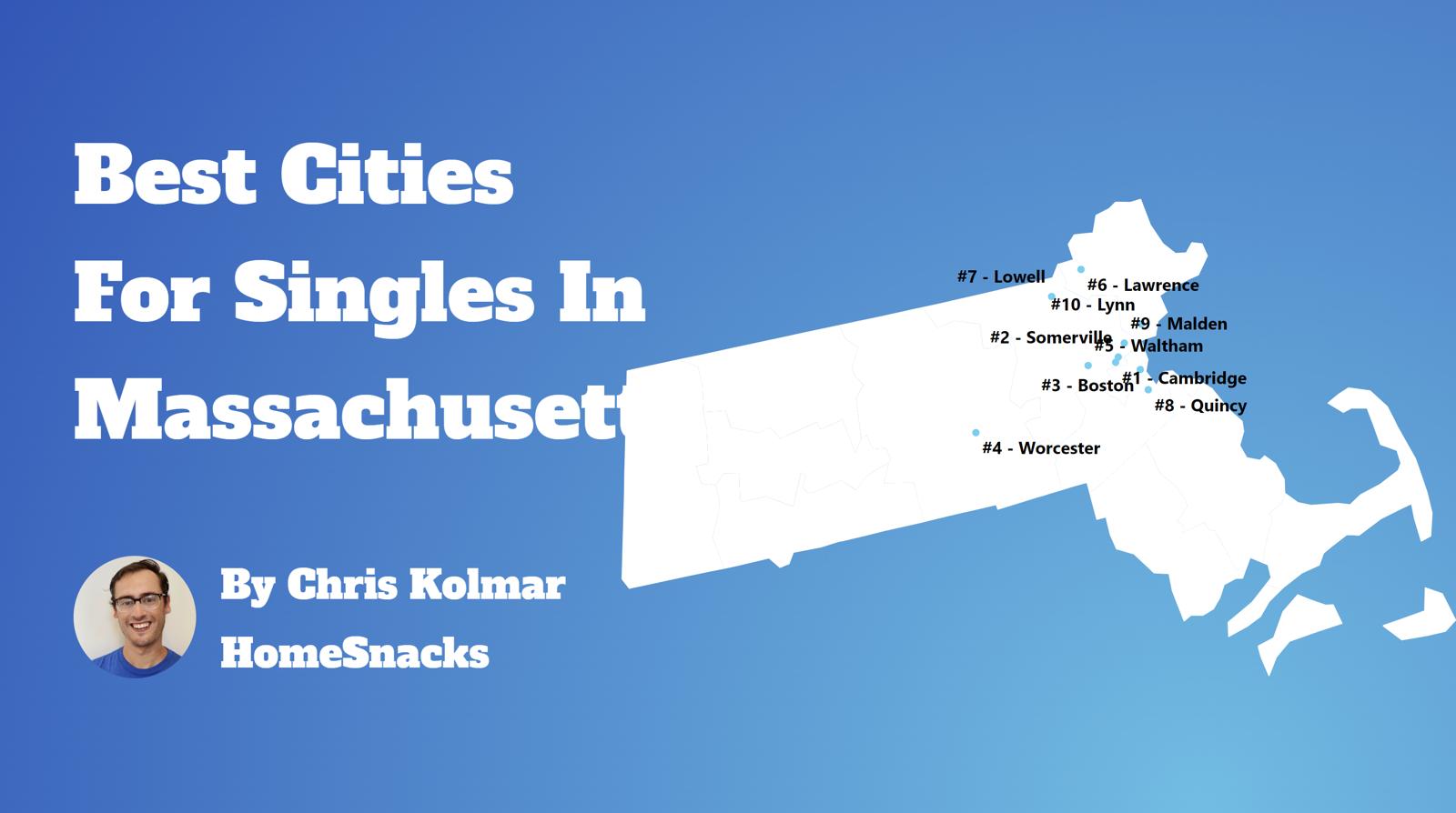 Best Cities For Singles In Massachusetts Map