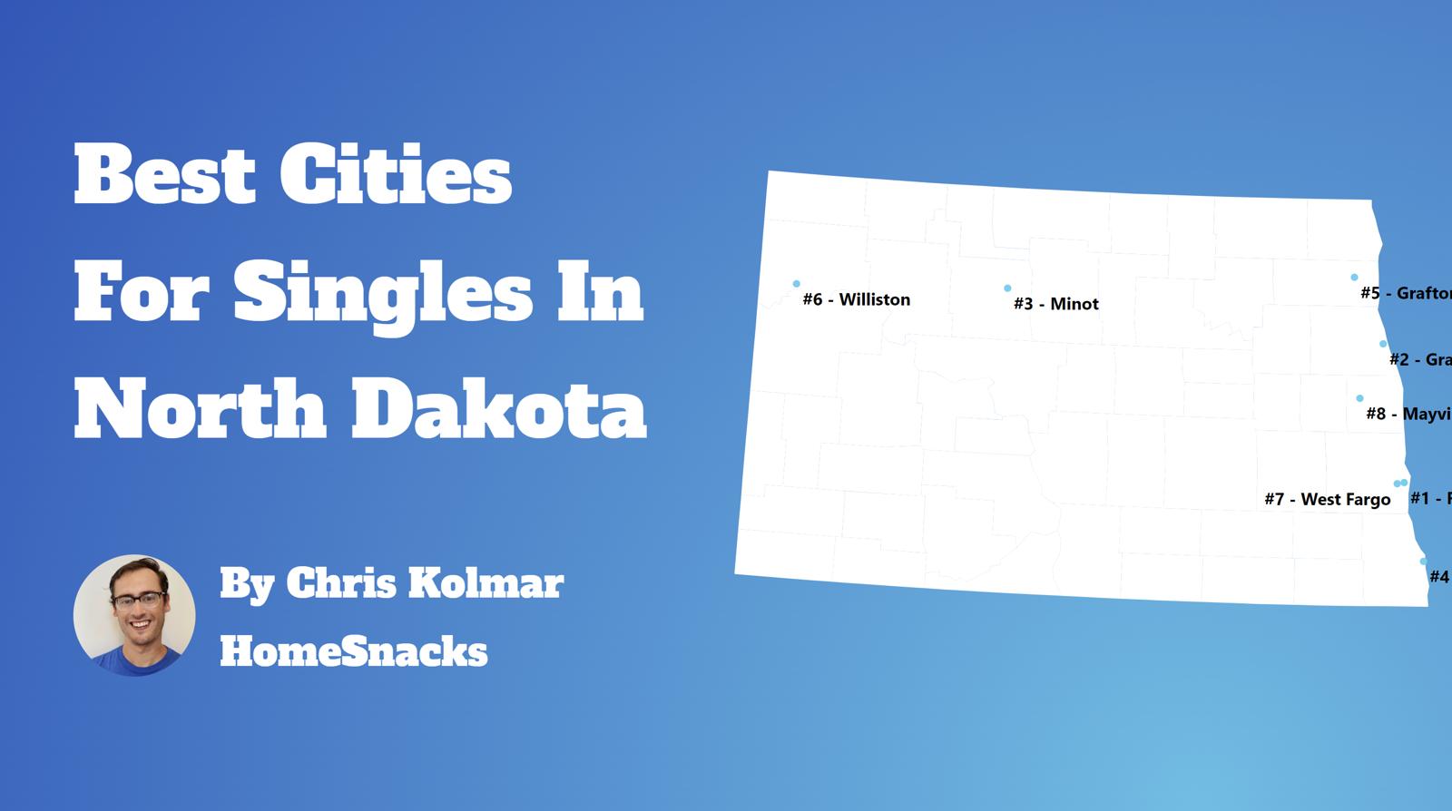 Best Cities For Singles In North Dakota Map